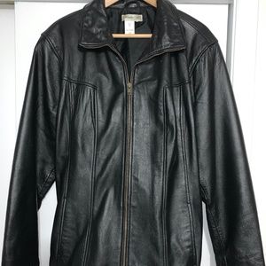 Coldwater Creek Black Leather Jacket